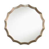 Potterybarn Scalloped Mirror Round