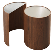 Contour Side Table Set with Full Round by Bower studio