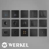 ОМ Sockets and switches Werkel Hammer series (black)