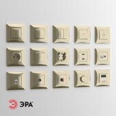OM Sockets and switches ERA Elegance (champagne)