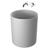 Rexa design Unico washbasins and Rexa models 2 mixers