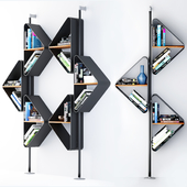 Wall- or ceiling-hanging bookcase from Cattelan