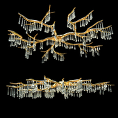 branches chandelier with crystals