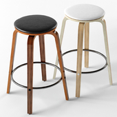 Dani leather bar and counter stool