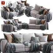 Flexform Asolo  Sectional Sofa