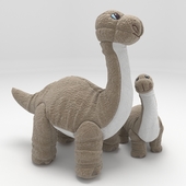 Мягкие игрушки Динозавр (Бронтозавр) 90 и 55 см