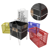 Plastic Grocery Market Shopping Basket