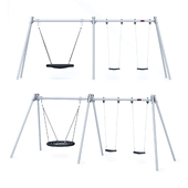 Swing steel Standard + Nest 2,5m Kompan