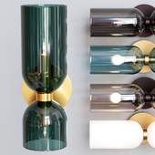 Lightmaker Studio Edie Sconce emerald & smok