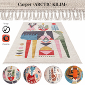 Indian carpet from plant fibers "ARCTIC KILIM"