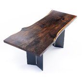 Oxidized Oak Dining Table