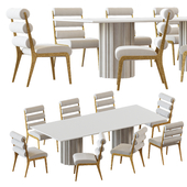 Baker Huxley Dining Table and Lucca Chair