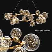 Nordic glass ball chandelier