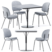 Square Kelly T Table by Tacchini