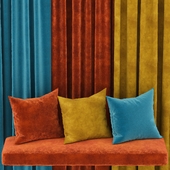 set of materials velvet fabrics Casamance