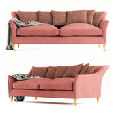 Pink fabric sofa
