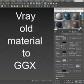Vray old material to GGX
