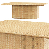 Monica rattan coffee table D2 / Rattan coffee table