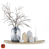 Decorative set with vase La Redoute Tamagni