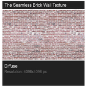 The seamless texture of brick wall