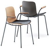 Langue Upholstered Stack Armrest Chair by NORR11