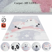 Turkish synthetic carpet "MY LOVE"