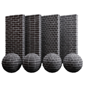 Industrial black brick