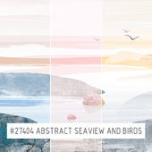 Creativille | Wallpapers | 27404 Abstract Seaview and Birds