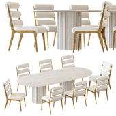 Baker Huxley Dining Table and Lucca Chair