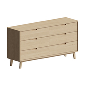 Nord Wide 6 Drawer Chest