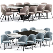 Minotti Leslie Dining Chairs Table