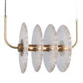 Sprinkled Glass chandelier, art. 25644 by Pikartlights