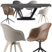 Boconcept - Alicante Table-Adelaide Chair set