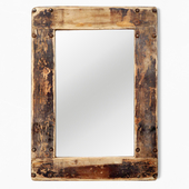 Reclaimed Industrial Dolly Wood Mirror