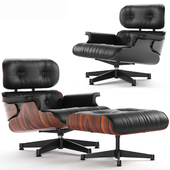 Eames Style Lounge Chair & Ottoman Premium