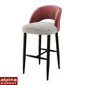 Upholstered bar chair ACORUS