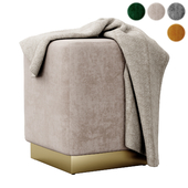 Jax Velvet Ottoman Stool by Meridian Furniture