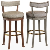 Newbury Swivel Curved Back Bar Stool by Hickory Chair