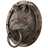 Wolf head medalion