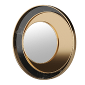 Mirror in brass frame BC004S with marble from Apika
