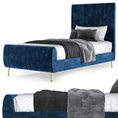 Кровать Zara Velvet Twin Bed