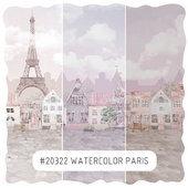Creativille | Wallpapers | 23202 Watercolor Paris