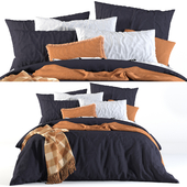 adairs bed # 5 with Charcoal Quilt Cover Set