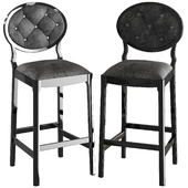 Juliettes Interiors High End Luxury Upholstered Bar Stool