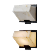 Pierre Chareau Simple " Sloping block " wall lamp