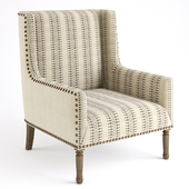 Madison Park Tita Tan Geometric Patterned Accent Chair