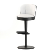 High height-adjustable stool Giorgetti
