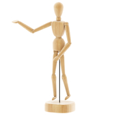 Wooden Man Movable Wood Joint Hand Model