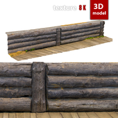 348 Wooden fence