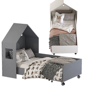 Children's bed in the form of a house 5